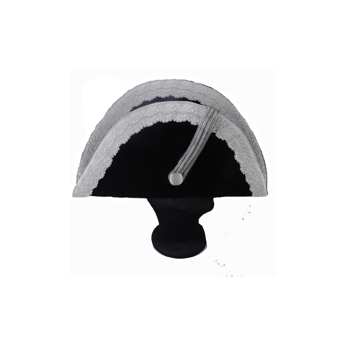 Bicorn bordered with silver braid cap embroidered Manufacturers And Supplier, Military Visor Cap